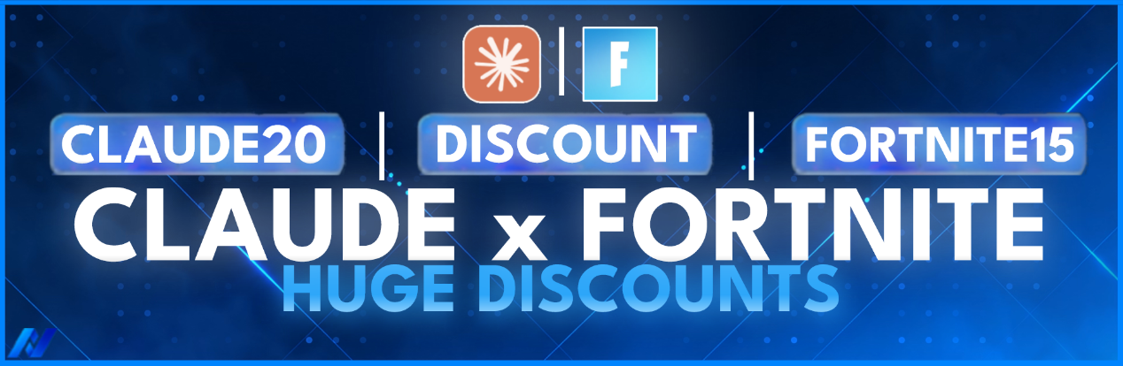 Claude x Fortnite - codes CLAUDE20 and FORTNITE15