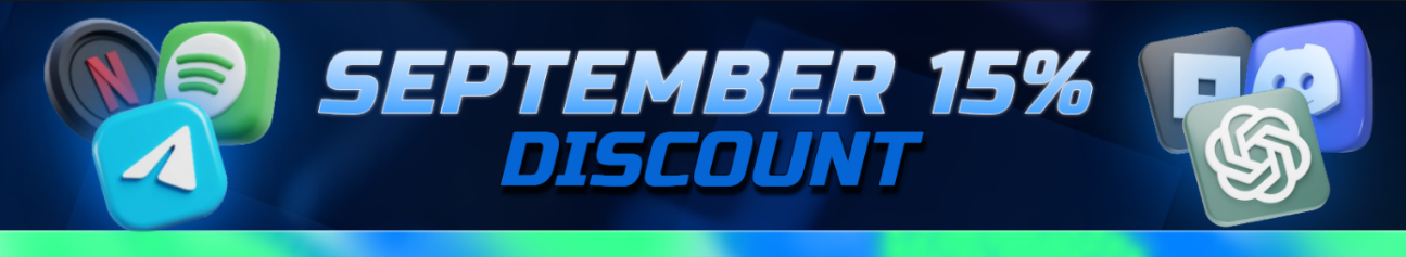 September 15% Discount