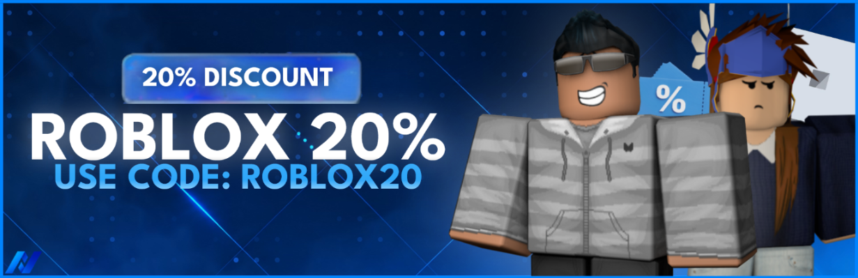 Roblox 20% discount - use code ROBLOX20